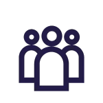 icon of group of three people 